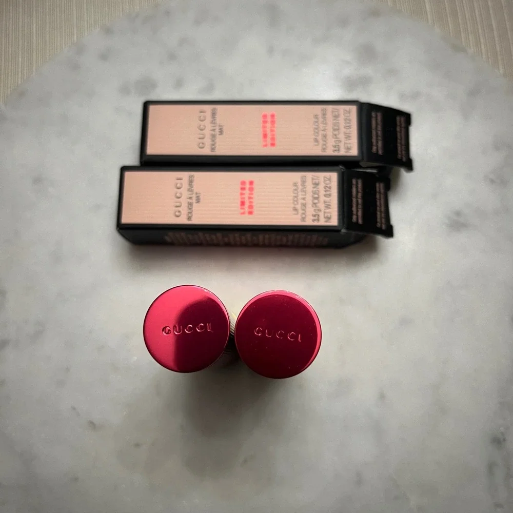 Gucci Rouge a Levres Lipstick Matte 505 Janet Rust Limited Edition Lip 3.5g x 2